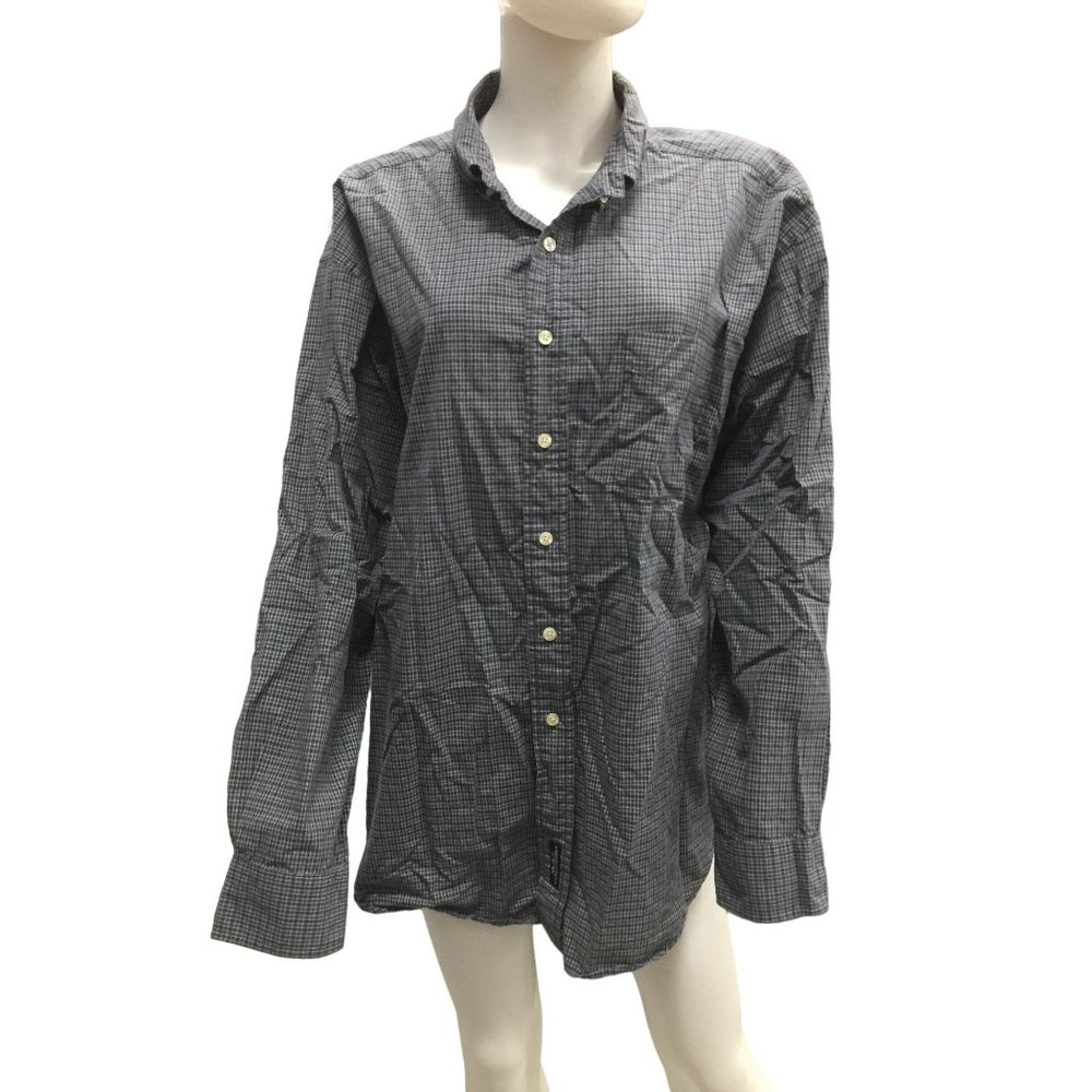 American Eagle Outfitters mens Small checkered Button Down Long Sleeve Shirt